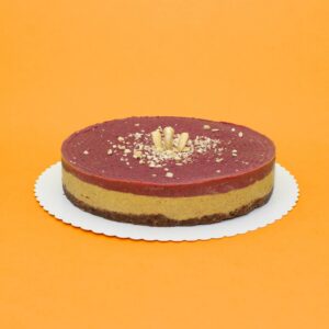 Pomarančová raw torta lesné plody